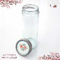 بانکه شیشه ای درب کانتینری طرح سوگل کد 1