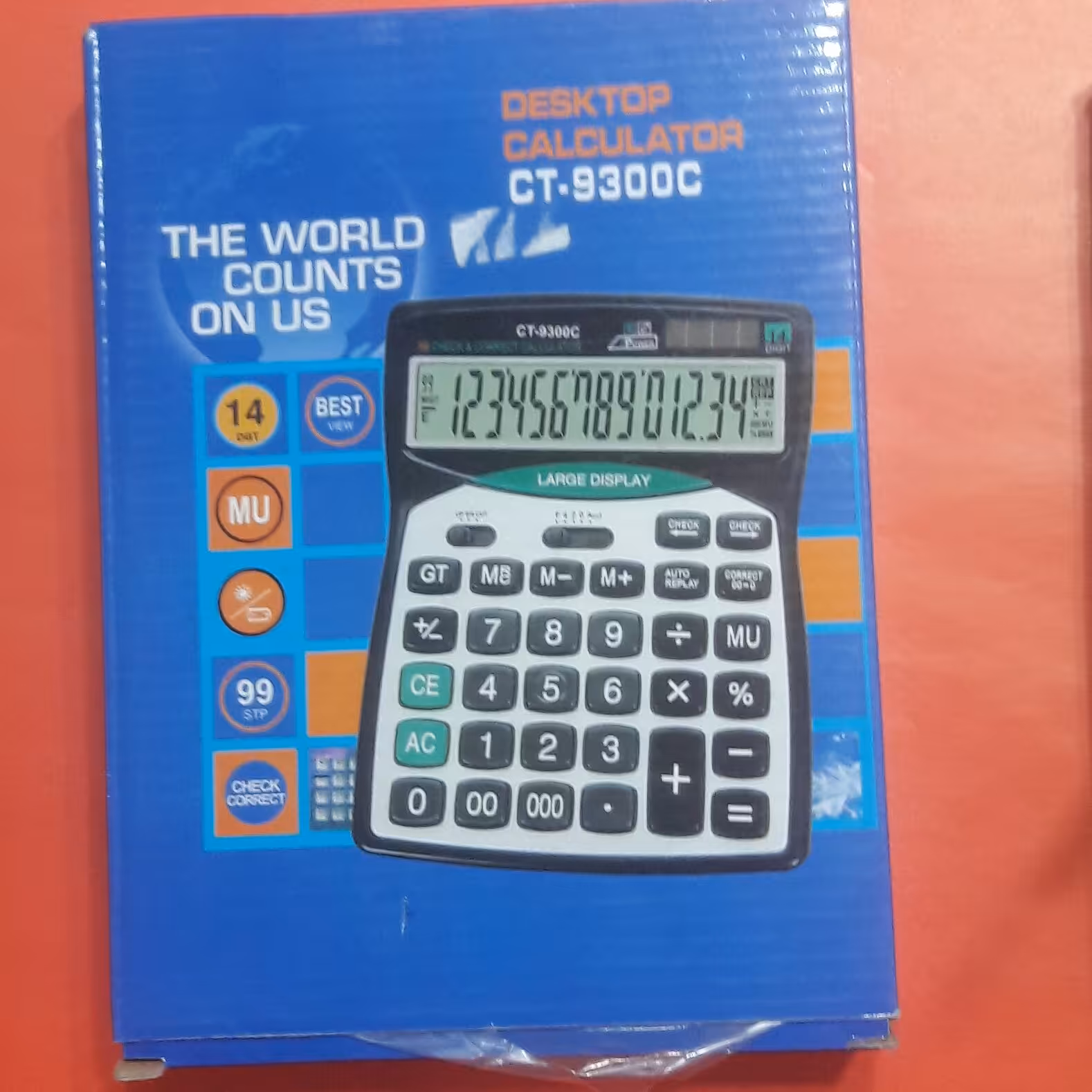 ماشین حساب (12رقم)    CT9300   خیام شمالی نوشت افزار پاکزادی 