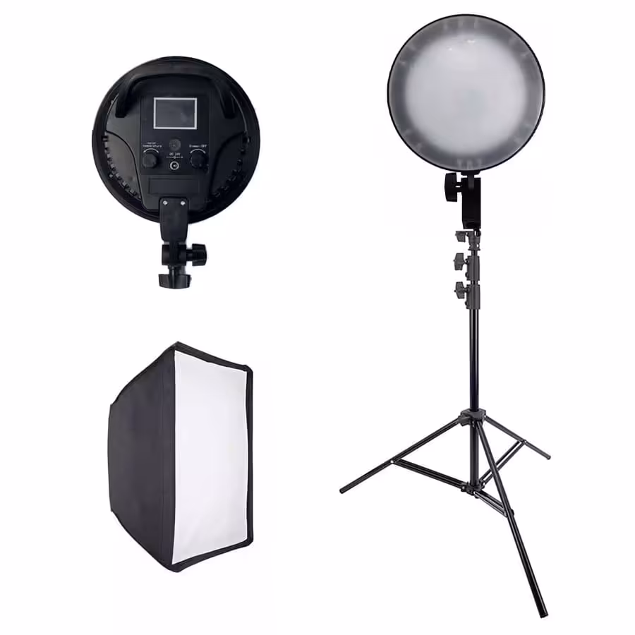 پروژکتور 100 وات دیاموندT021 به همراه سافت باکس و پایه 805