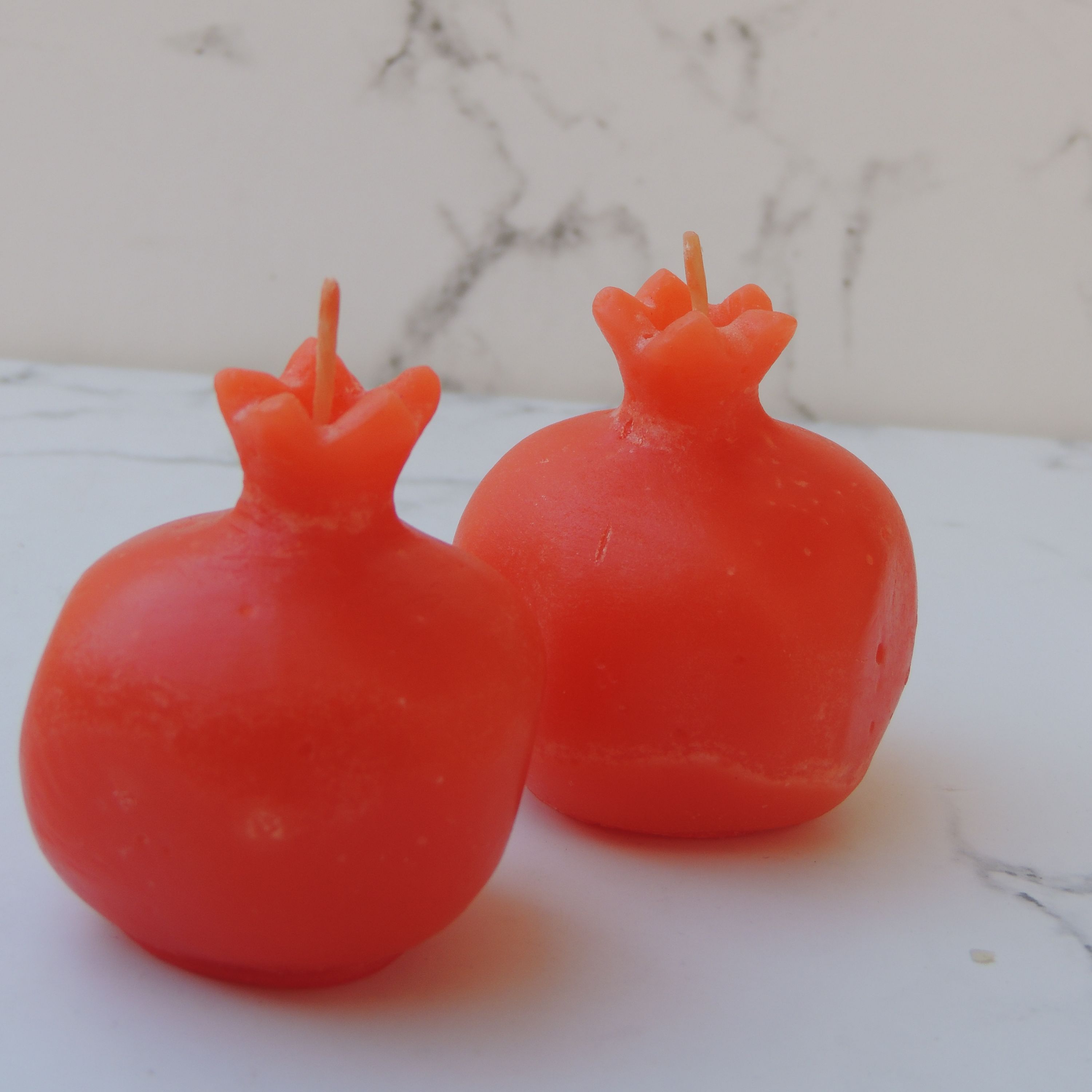 بسته 5 تایی شمع انار به وزن 56 گرم و رنگ قرمز