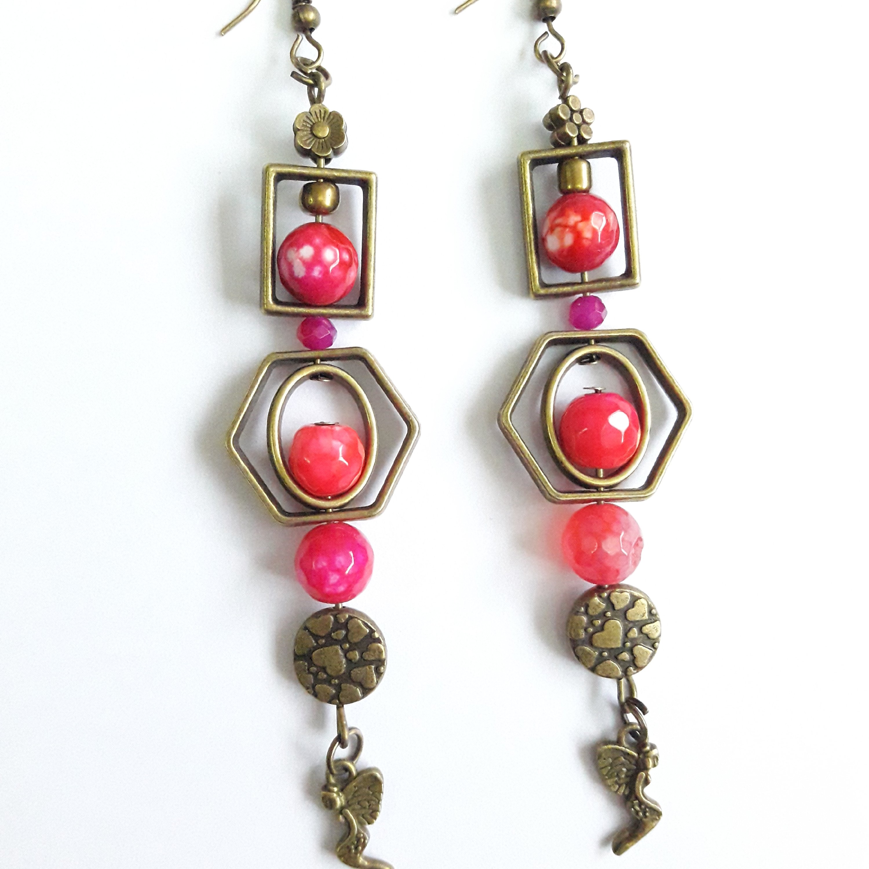 گوشواره آویز بلند طرح فرشته