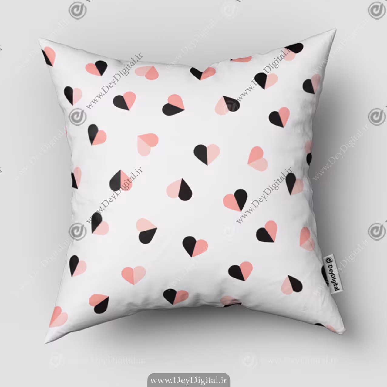 کوسن چاپی طرح قلب قلبی SM-12602
