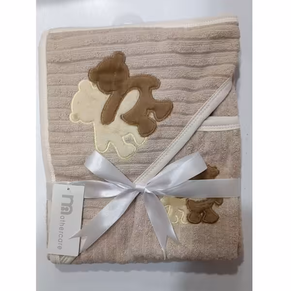 ست حوله دو تیکه مادرکر دوخرس کرمی