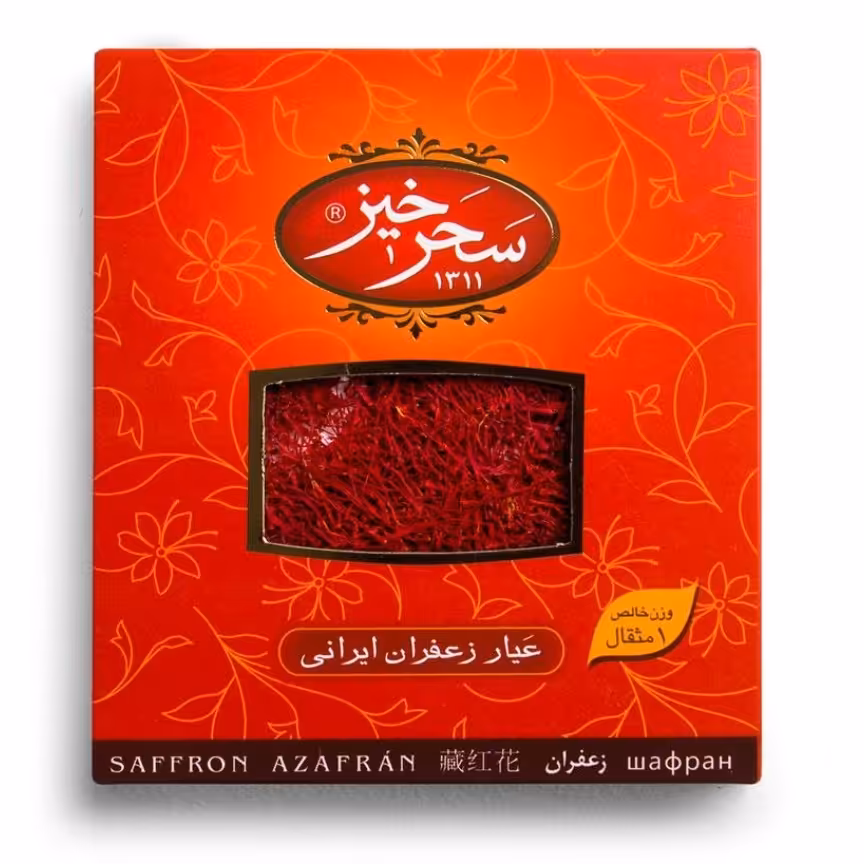 زعفران سرگل یک مثقال کادویی سحر خیز 