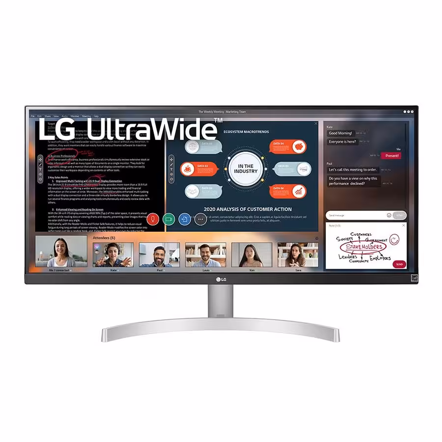 قیمت و خرید مانیتور 29 اینچ ال جی مدل UltraWide 29WN600-W | یاس ارتباط