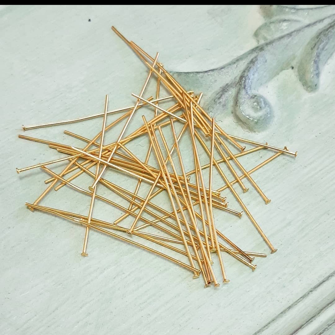 میخ ته صاف استیل طلایی 4سانتی(فروش دونه ای)