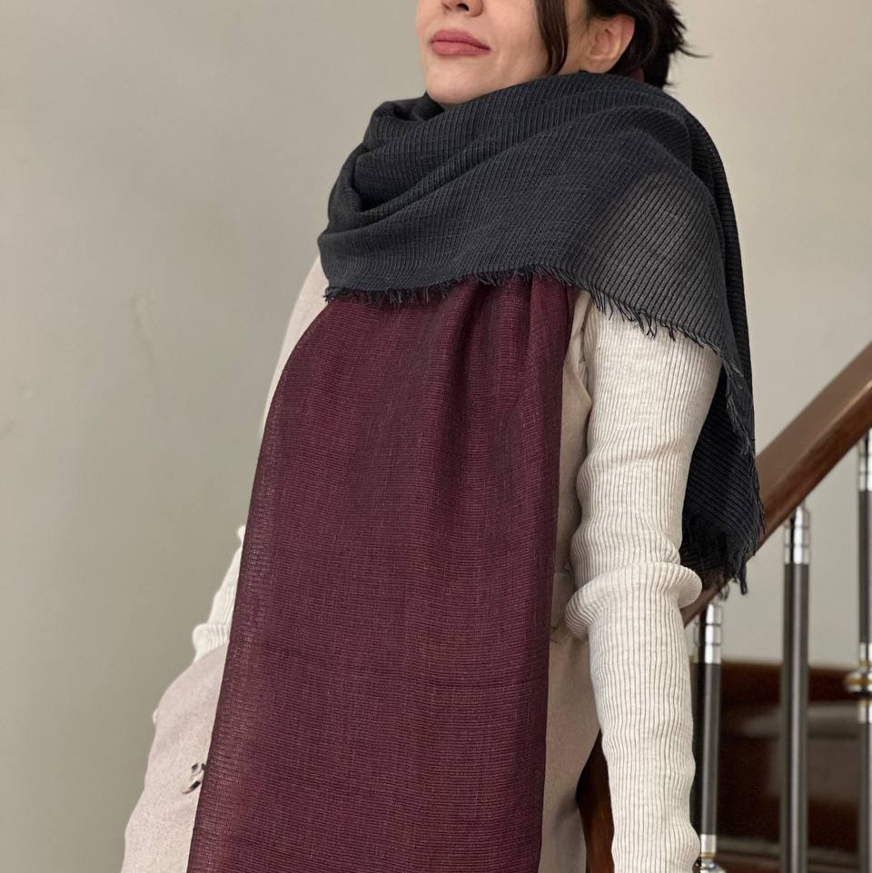 شال نخی لینن پاییزه6 کد82128