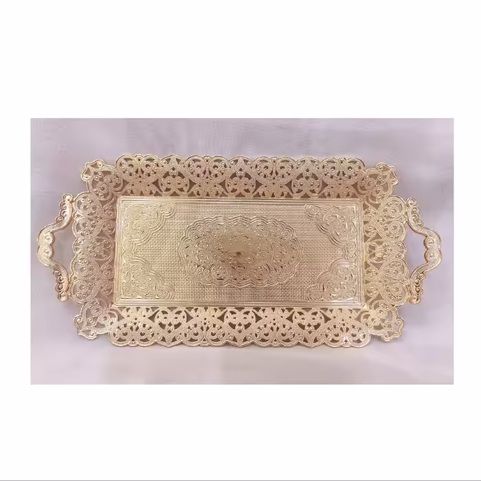 سینی استیل آسیا طلایی مدل  HC222
