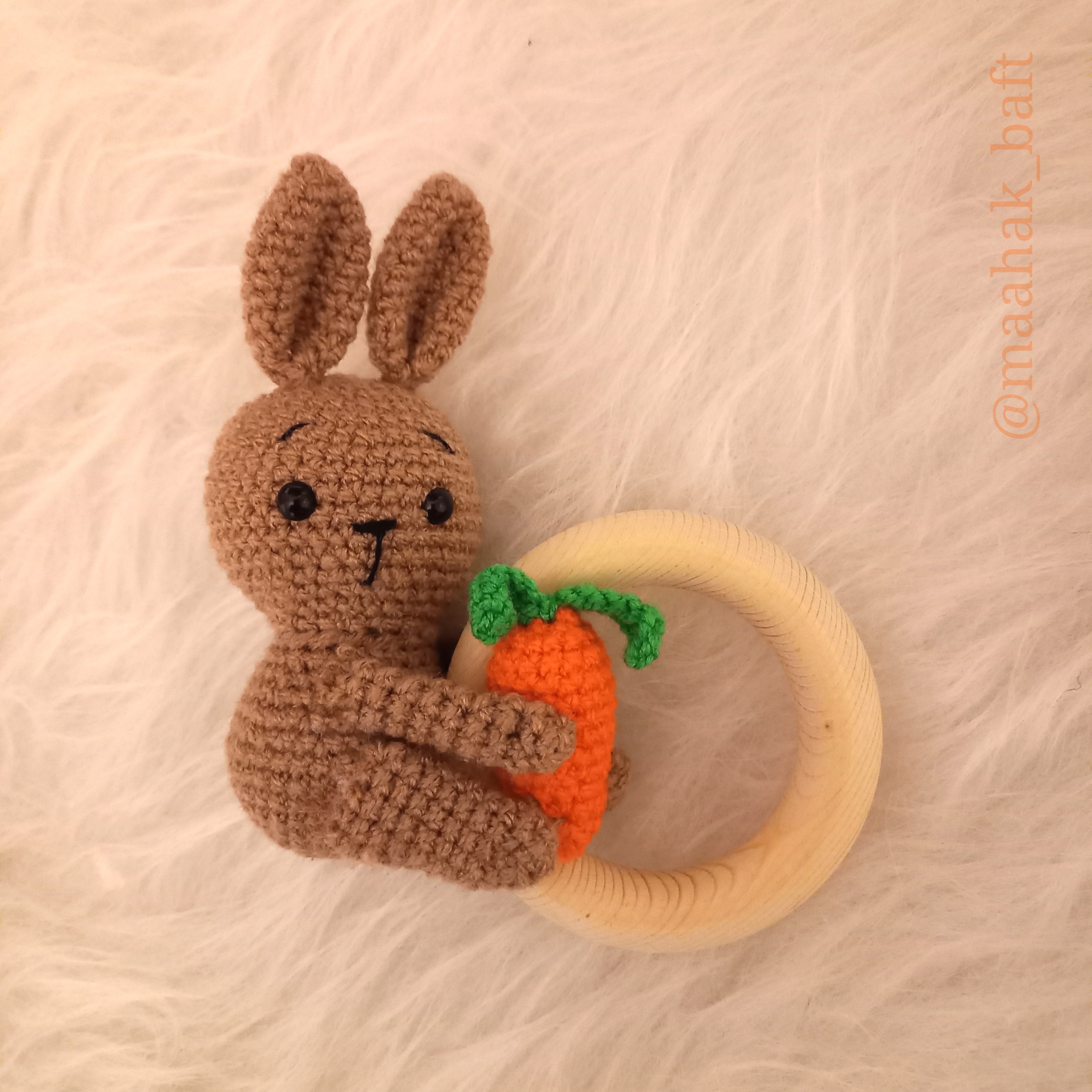 جغجغه بافتنی خرگوشک