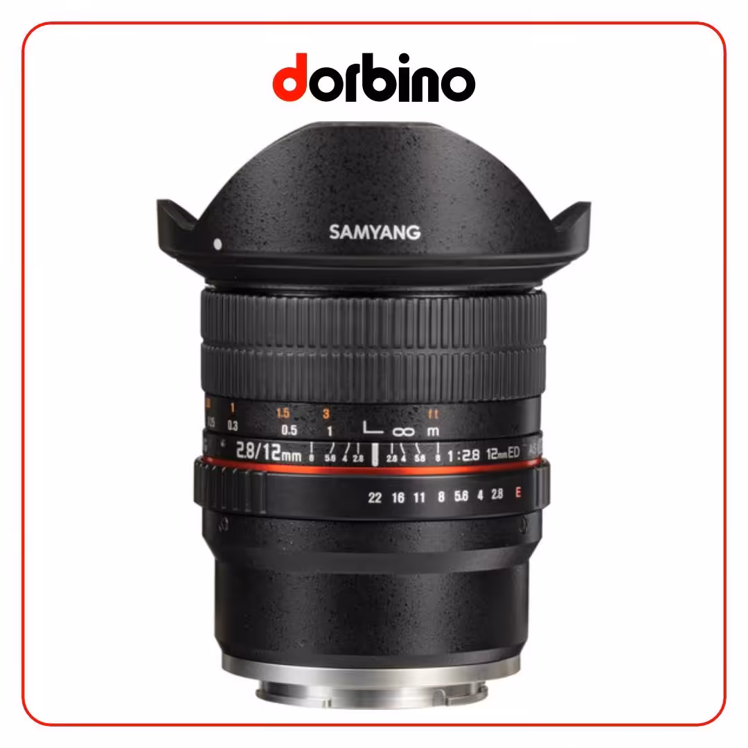 لنز سامیانگ Samyang 12mm f/2.8 ED AS NCS Fisheye Lens for Sony E Mount - فروشگاه دوربین دوربینو