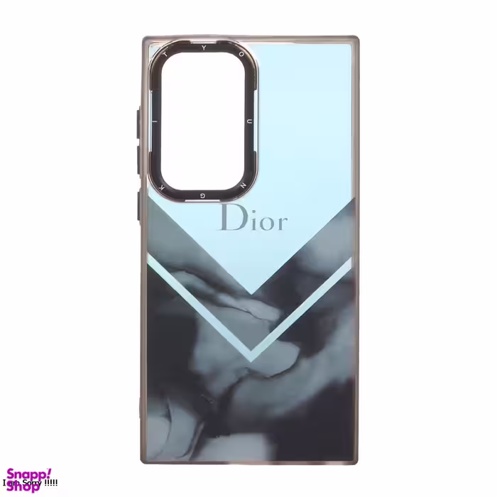 قاب گوشی موبایل دور سیلیکونی مدل آینه ای طرح Dior لاکچری مناسب سامسونگ Galaxy S23 Ultra