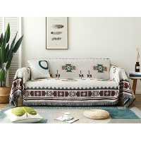 کاور و شال مبل الیاف طبیعی ابعاد 180 در 340 سانتی متر طرح بوهمی