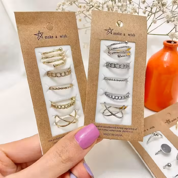 شش مدل پک انگشتر ست پنج تایی یا پنج عددی