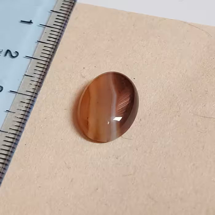 نگین سنگ عقیق سلیمانی تراش دست کد 93