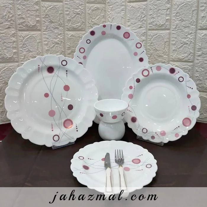 سرویس آرکوپال مقصود طرح مینو بنفش 25 پارچه