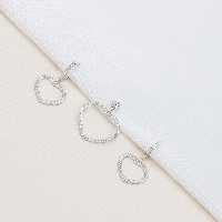 نیم ست نقره میکرو طرح قلب  کد  S-10266-7