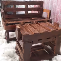 نیمکت چوبی دکوراتیو