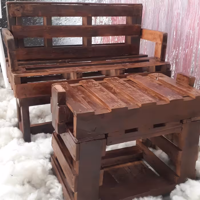 نیمکت چوبی دکوراتیو