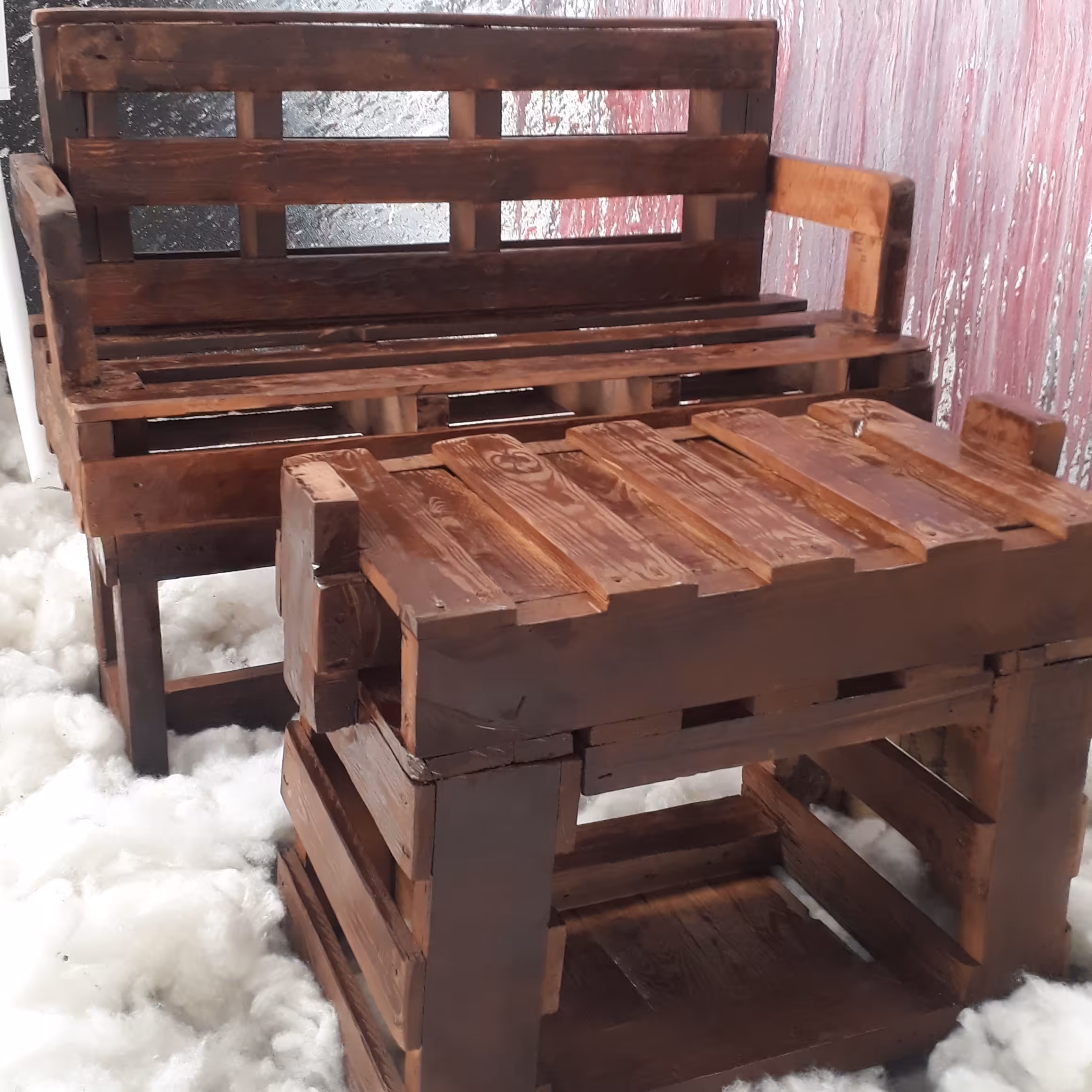 نیمکت چوبی دکوراتیو