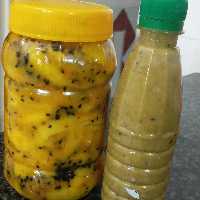 ترشی انبه زیتونی (750 گرمی)و سس انبه(250گرمی)