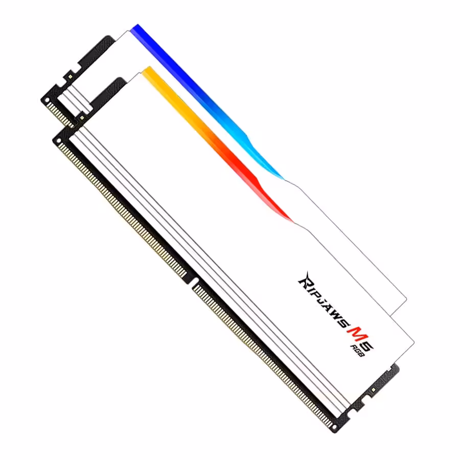 قیمت و خرید رم جی اسکیل مدل Ripjaws M5 RGB White 32GB Dual 6400Mhz CL36 DDR5 | یاس ارتباط