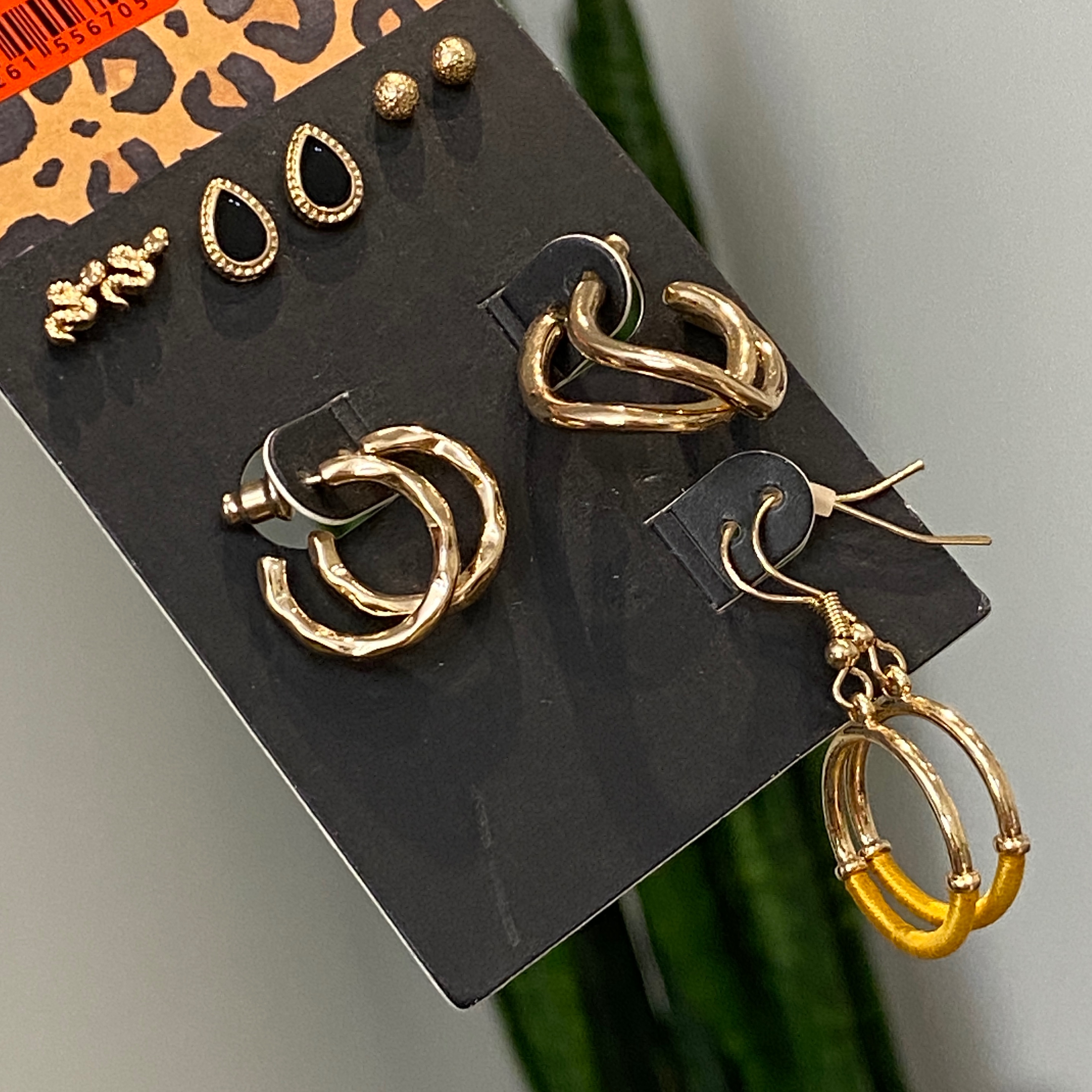 پک 6 تایی گوشواره میخی و آویز زنانه و دخترانه اکسسوری خاص برای کادو تولد 