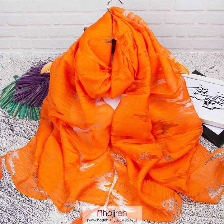 اطلاعات ، قیمت و خرید شال زاپ دار رنگ نارنجی کد D290