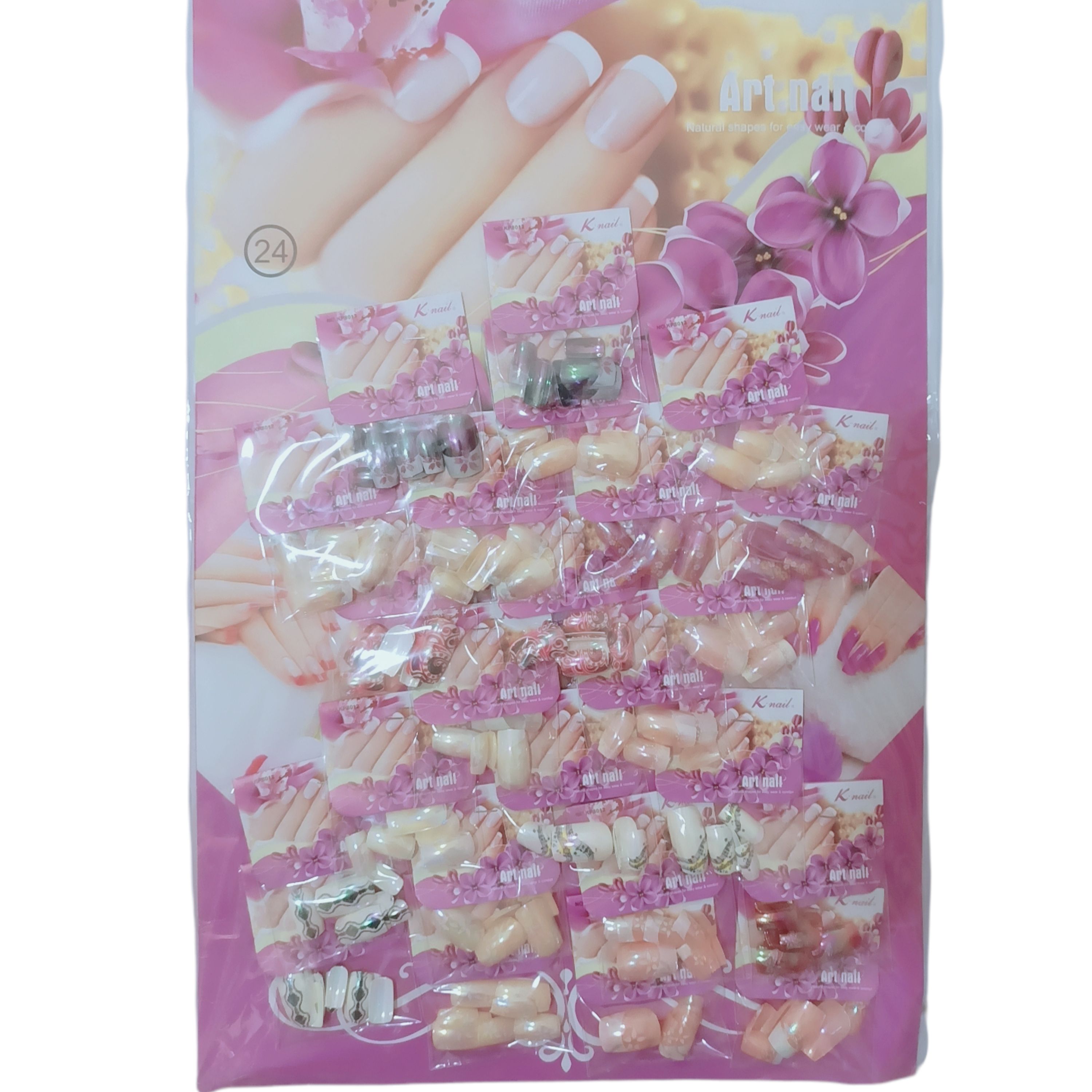 ناخن مصنوعی ورقی 24تایی