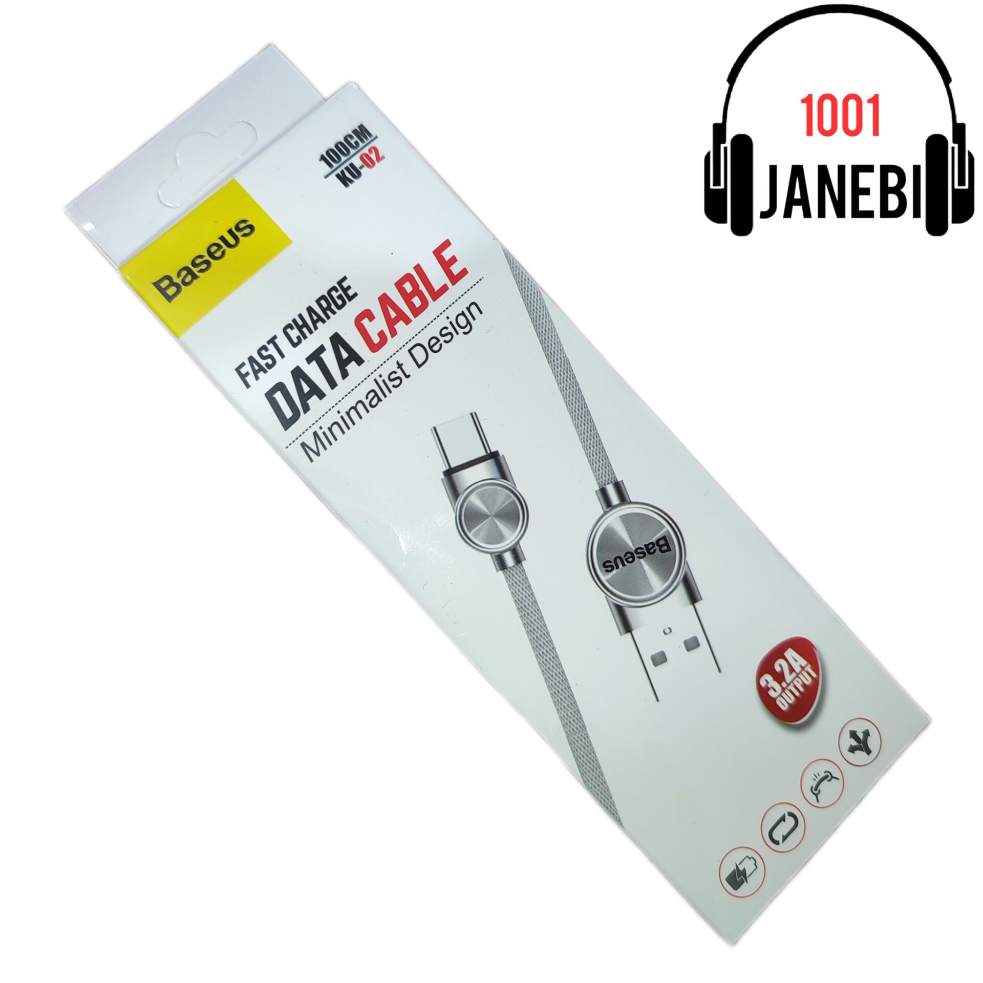 کابل شارژ تایپ سی فست کنفی باسئوس