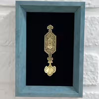 تابلو قاشق برنجی دستساز قلمزنی 10