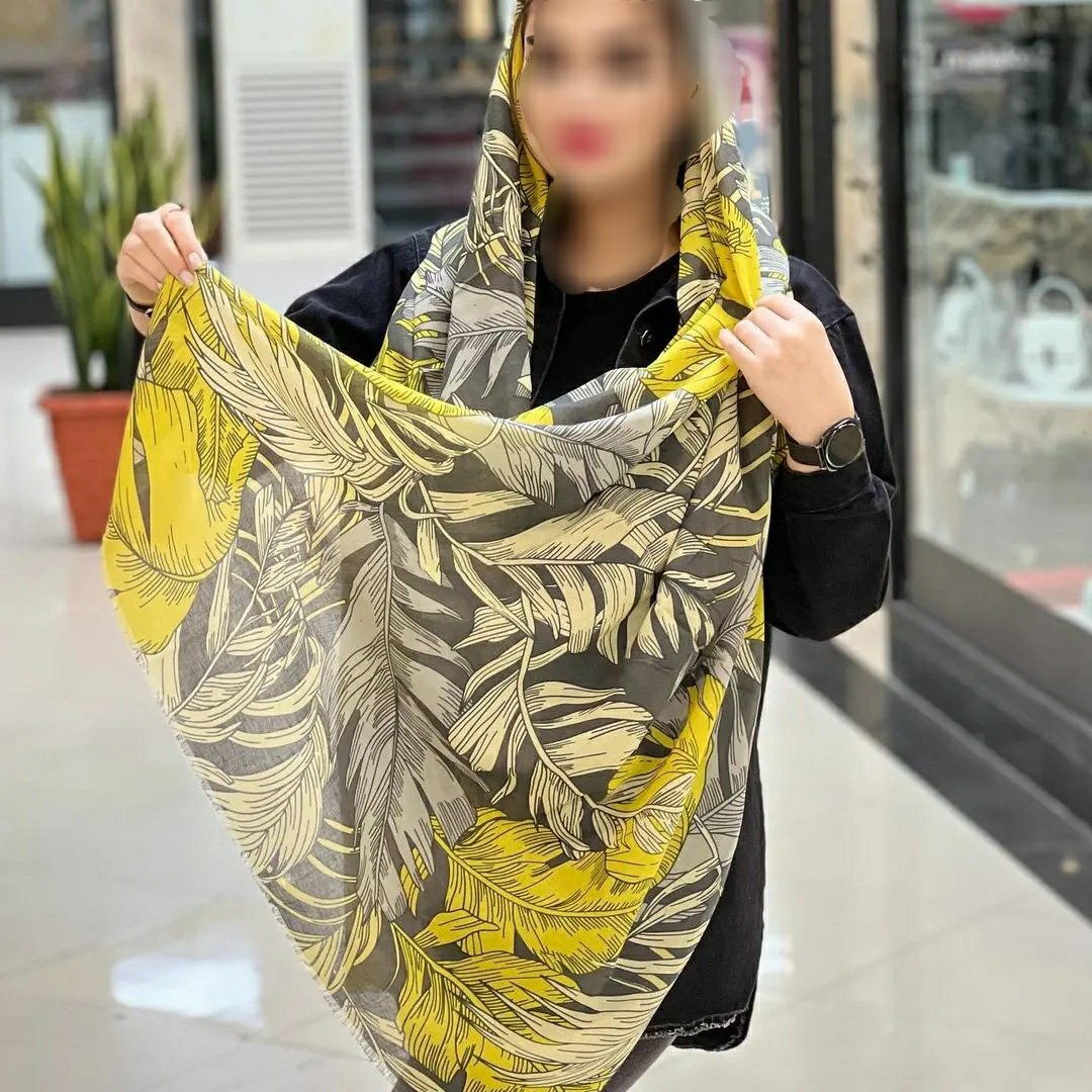 شال نخی بهاره،نرم لطیف،شش رنگ،75×2