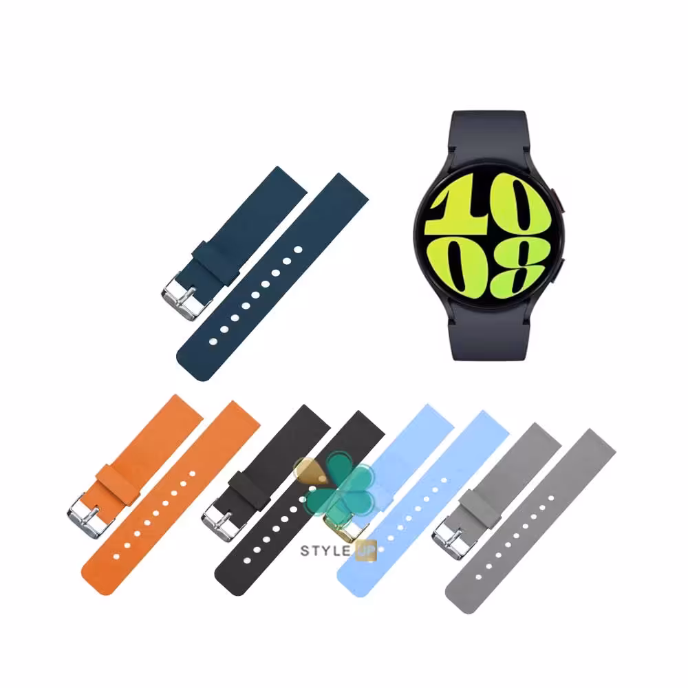بند سیلیکونی Rubber مناسب ساعت سامسونگ Galaxy Watch 6 40/44mm