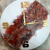 ساعت رزینی،قطر 40،مزین شده با کریستال و...