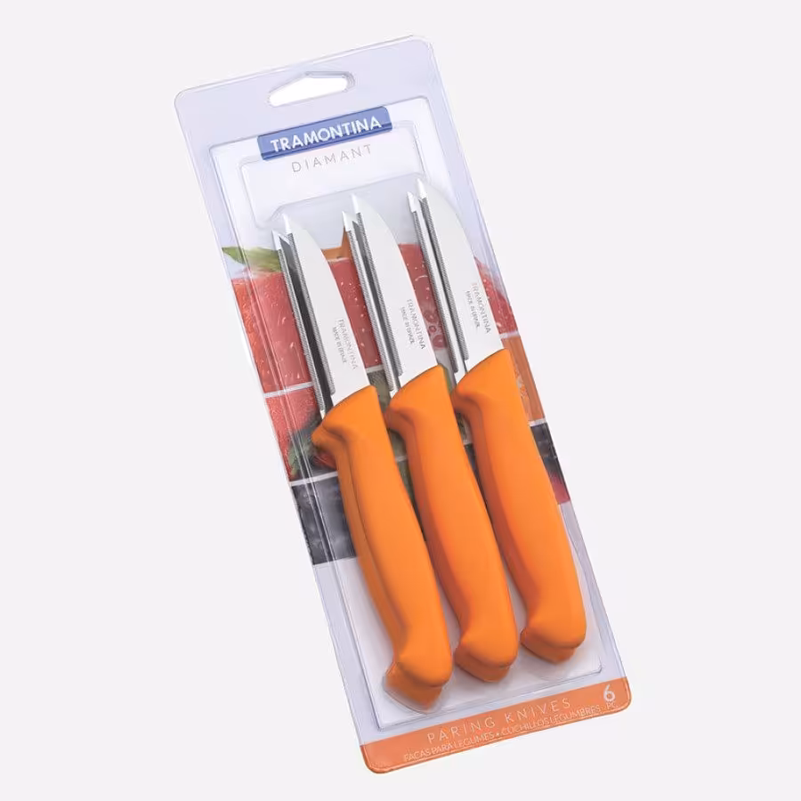 کارد میوه اره ای 6 تایی دیامونت ترامونتینا نارنجی کد 23899/418