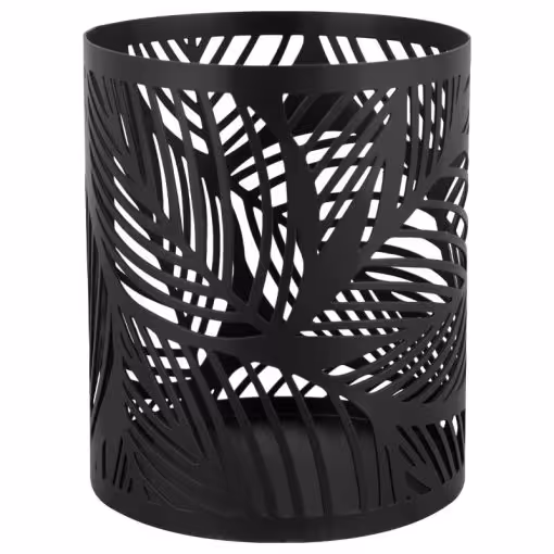 جا شمعی مدل MARGOT طرح LILAC کد CH-6802 رنگ BLACK و GRAY