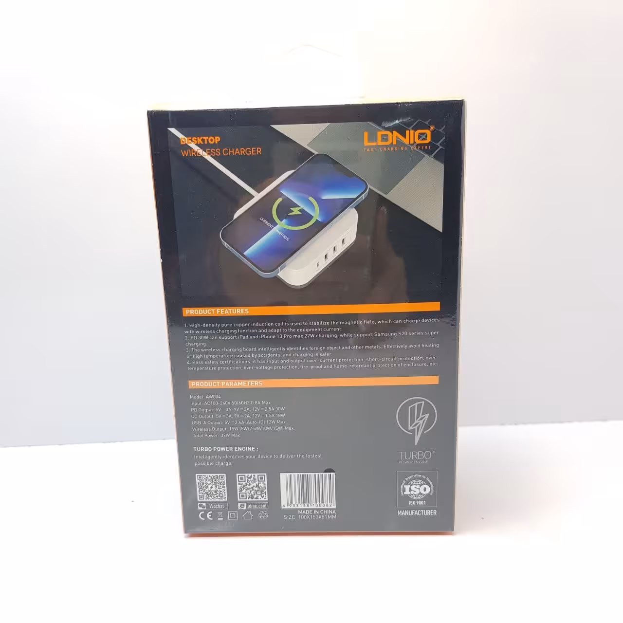 شارژر  وایرلس صد در صد اورجینال  LDNIO  مدل  AW004 