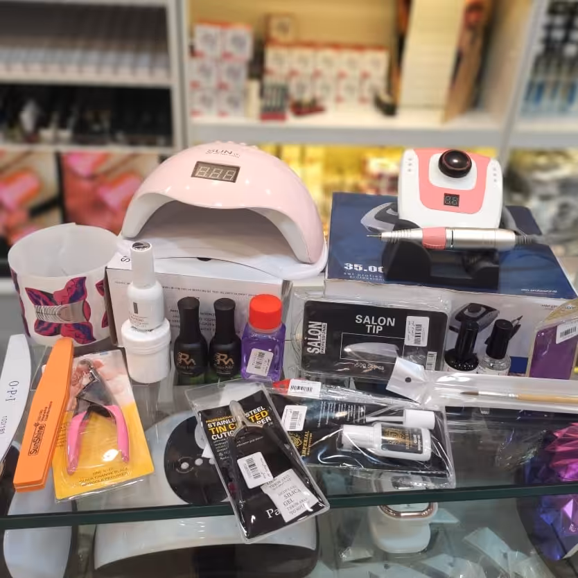 لوازم کاشت ناخن کامل مناسب شروع کار ناخنکاری با گارانتی 