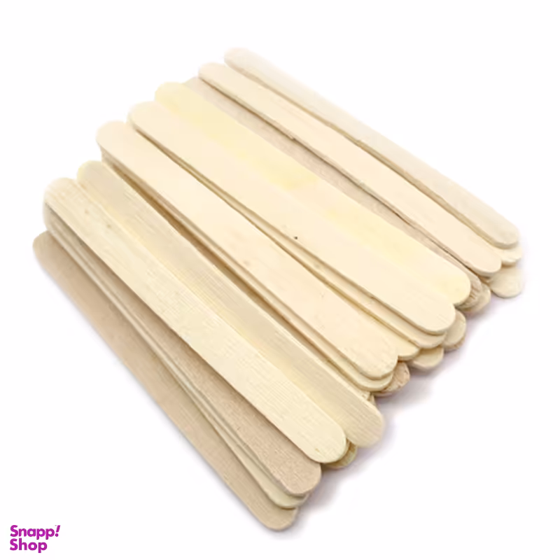 چوب بستنی پهن مدل P3001_01 بسته 40 عددی