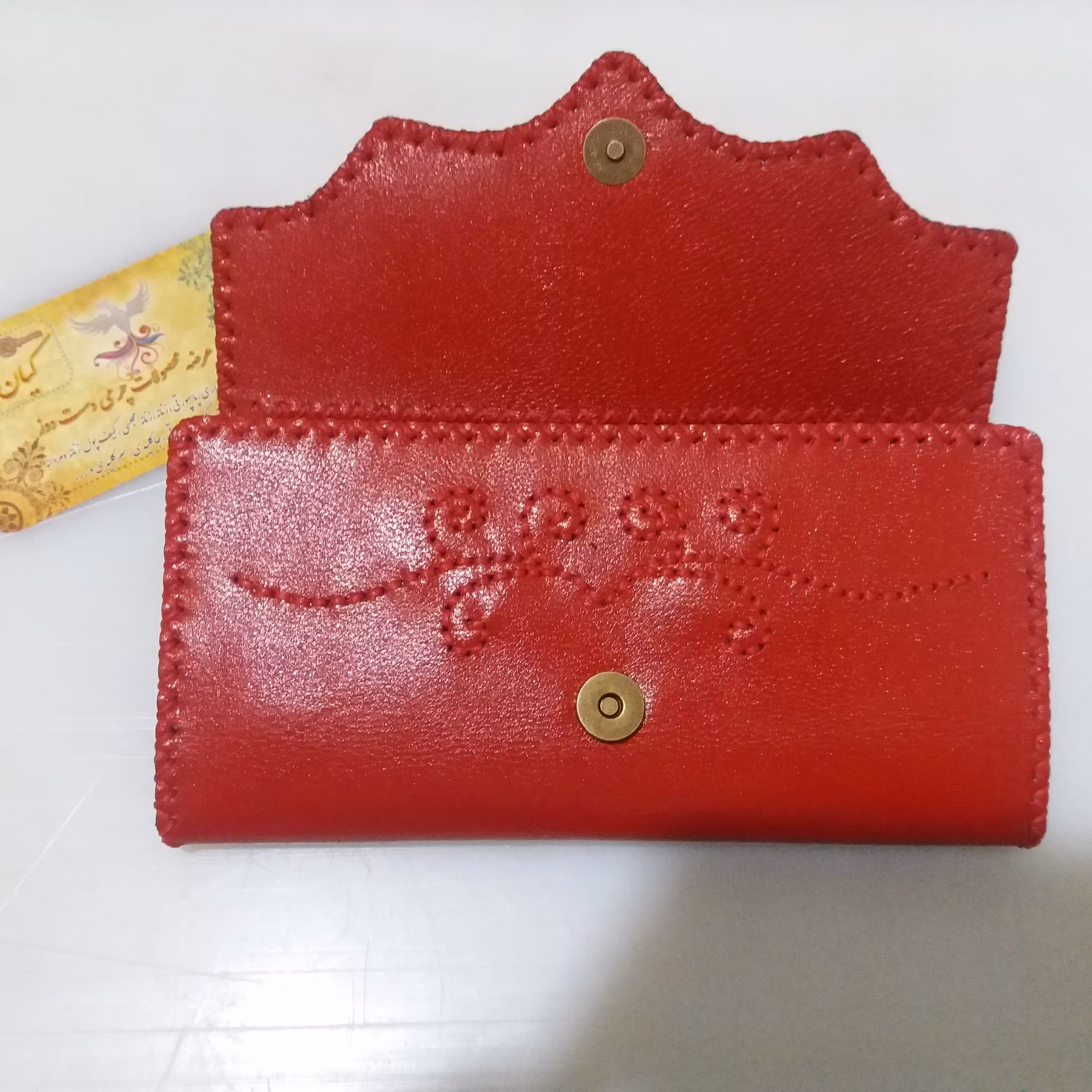 کیف پول مجلسی چرم مدل هما