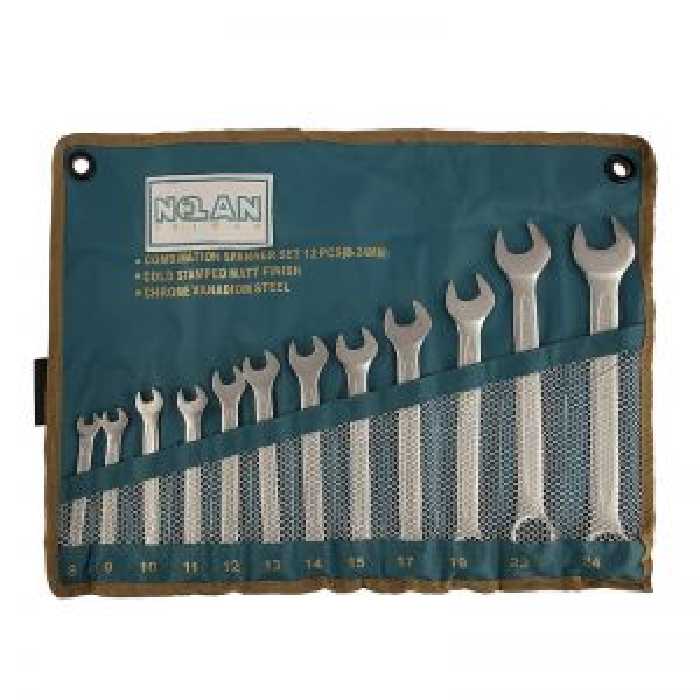 آچار یکسر تخت یکسر رینگ 12 عددی نولان مدل 301212