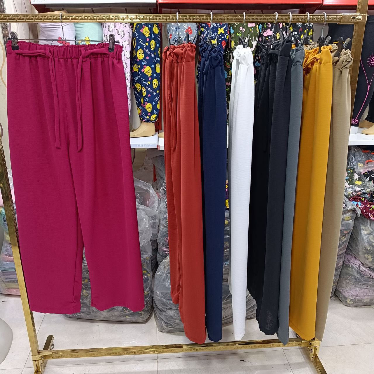 شلوار ابروبادی کمرهویجی زنانه ارسال رایگان