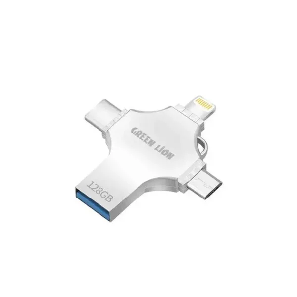 خرید و قیمت فلش درایو 4 در 1 گرین Green 4-in-1 USB Flash 128GB - کی ام کالا