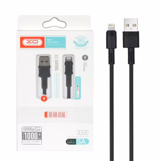کابل تبدیل USB به lightning ایکس او مدل XO-NB-Q166 طول 1متر