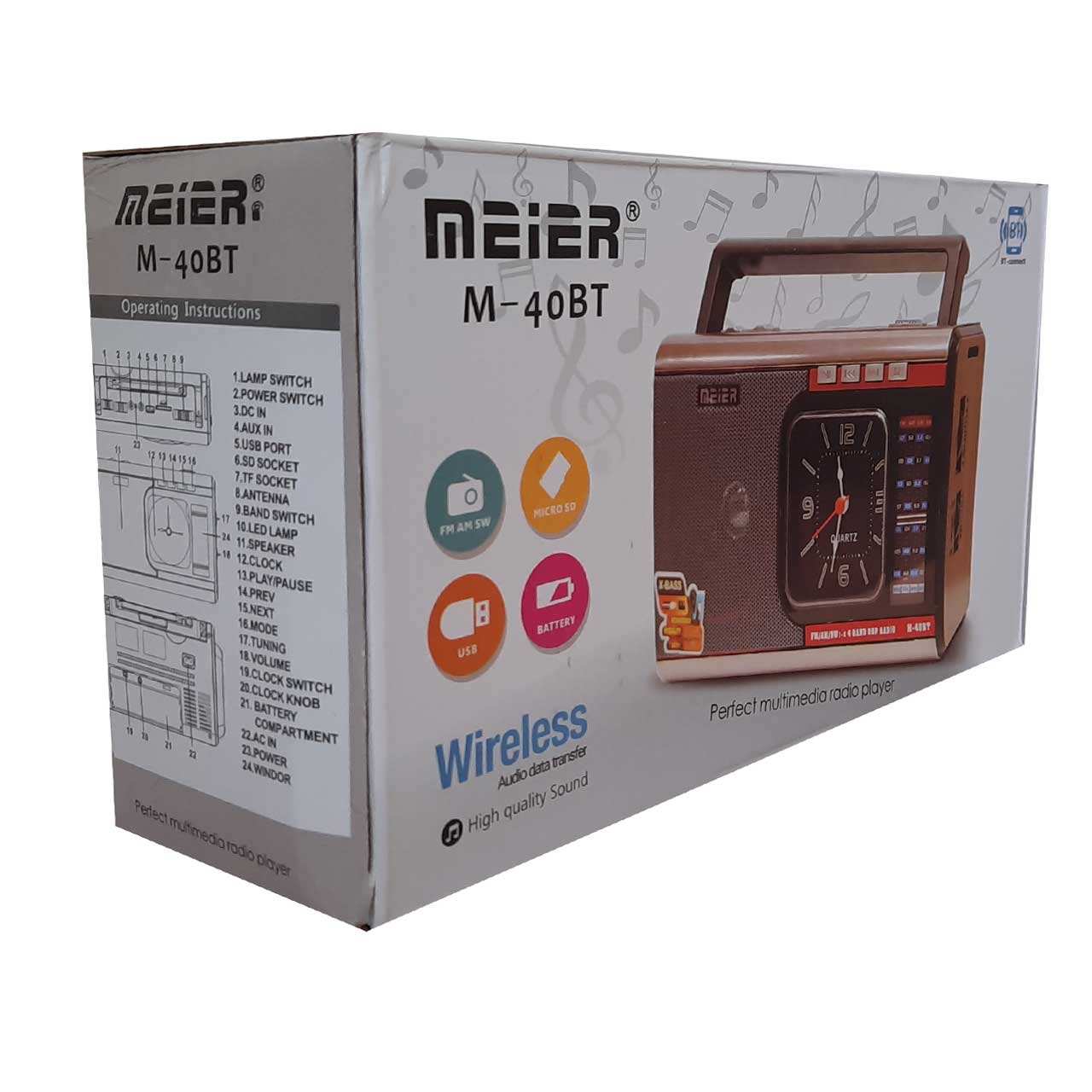 اسپیکر بلوتوثی مدل M-40BT