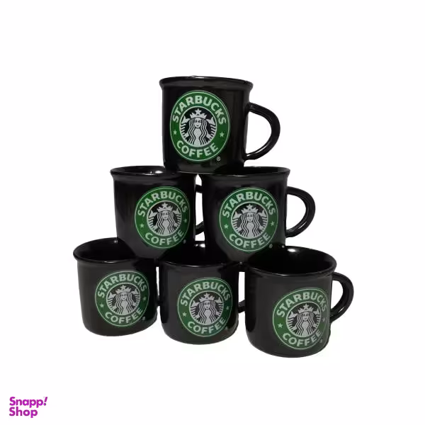 فنجان قهوه خوری استارباکس مدل CO-170 بسته 6 عددی غیر اصل