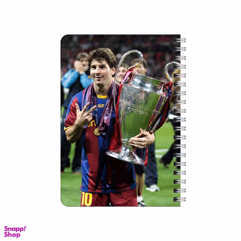 دفترچه یادداشت 80 برگ بامبیلیپ مدل چوبی طرح لیونل مسی کد 0074131