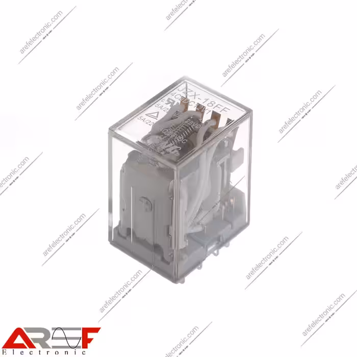 رله NHG مدل JQX-18FF 4CaDC12V1 دارای 12 ولت 5 آمپر 14 پین - فروشگاه عارف الکترونیک
