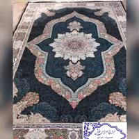 فرش کارینا سورمه ای 12متری700شانه تراکم 2100جنس نخ اکرلیک 8رنگ