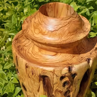 گلدان چوب زیتون