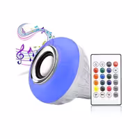 لامپ هوشمند و اسپیکر بلوتوثی مدل music blub ( کد 1 )کارتن اسیب دیده قیمت 185تومان